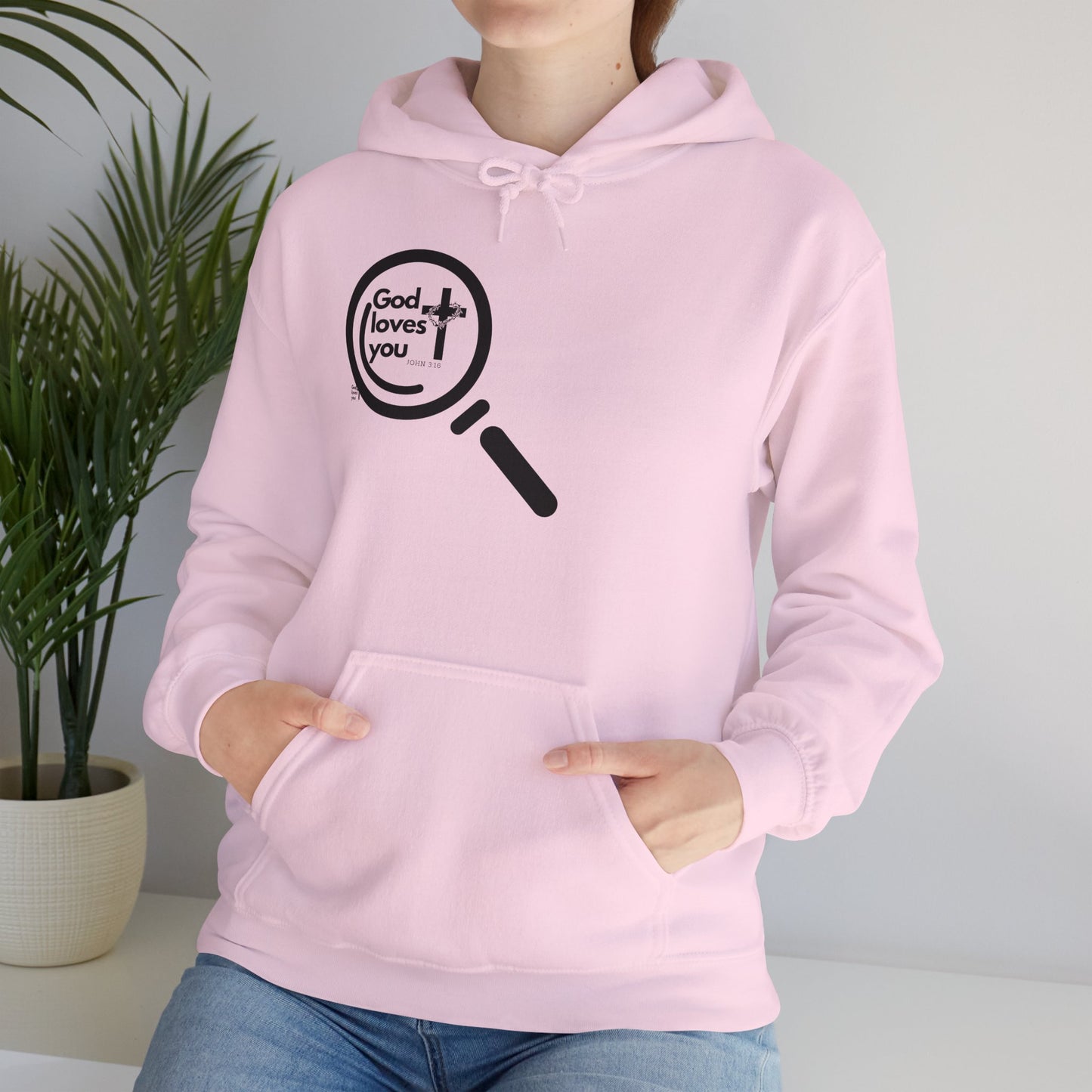 "God Loves You – Christian Hoodie with John 3:16"