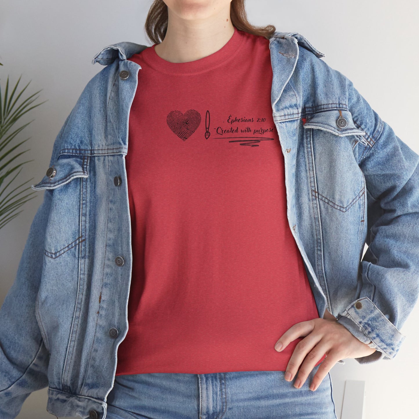  christian t shirt- created with purpose