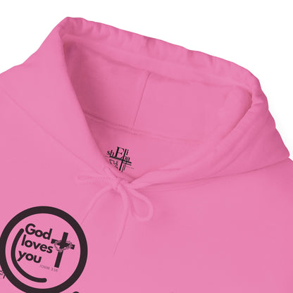 "God Loves You – Christian Hoodie with John 3:16"