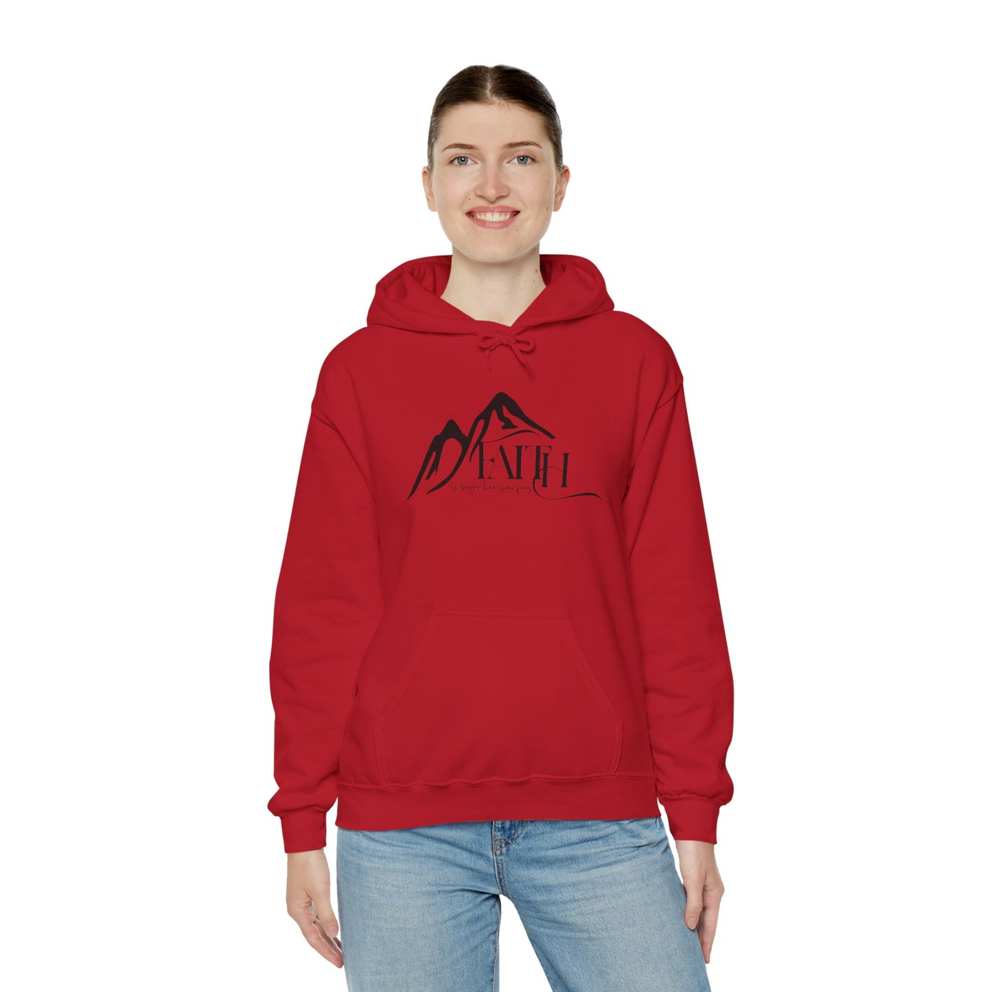 “Faith Over Fear” – Oversized Hoodie | Bold & Biblical – ElishebaDesign