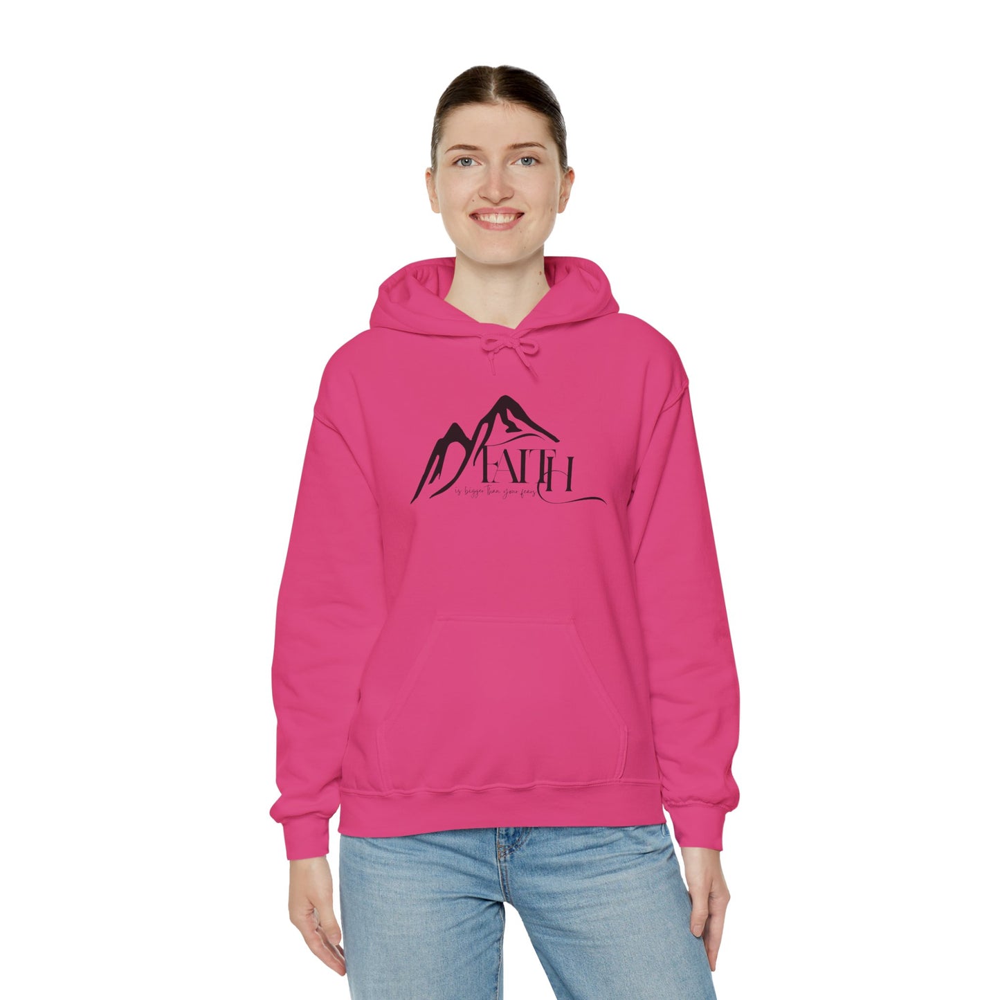 “Faith Over Fear” – Oversized Hoodie | Bold & Biblical – ElishebaDesign