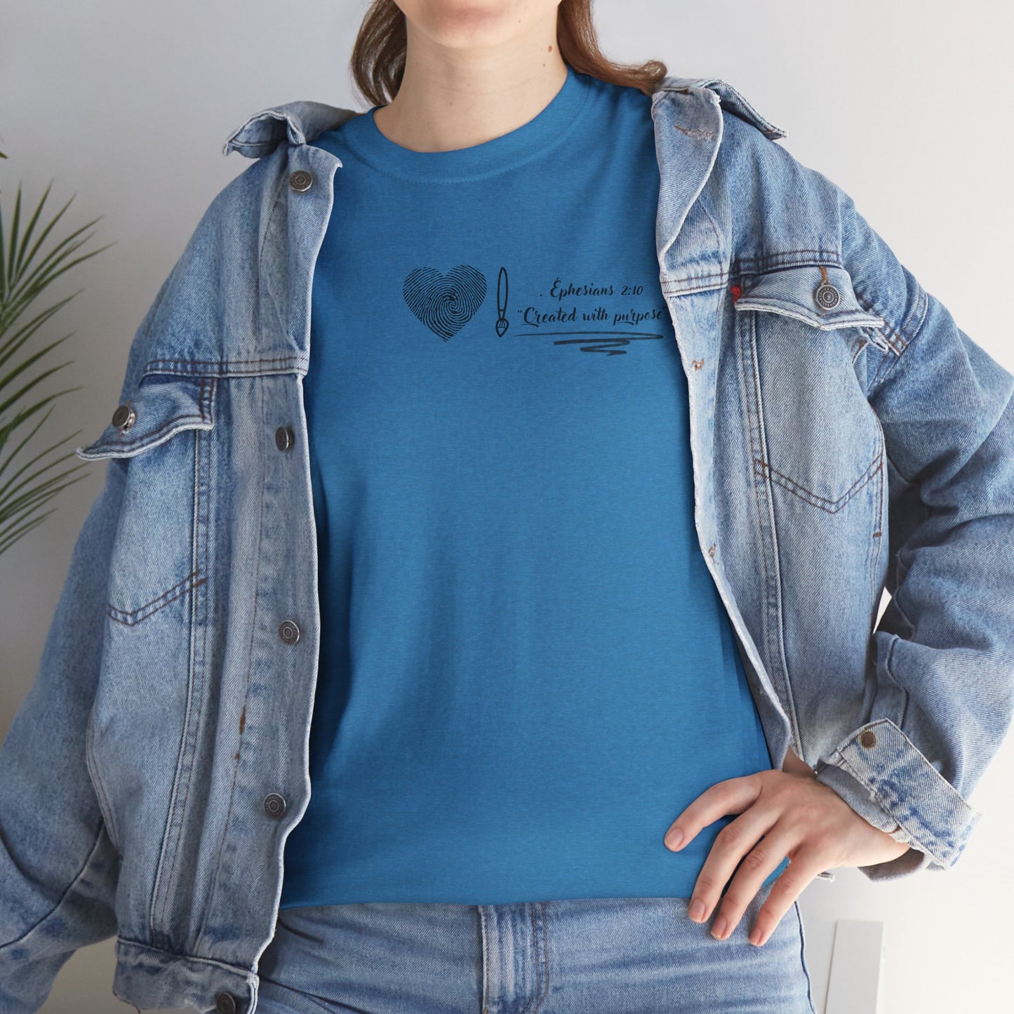  christian t shirt- created with purpose