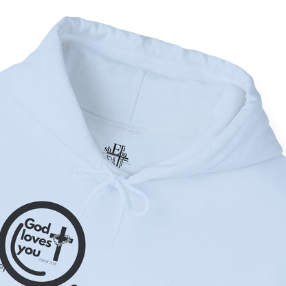 "God Loves You – Christian Hoodie with John 3:16"