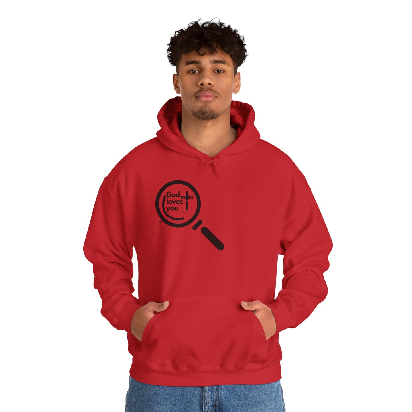 "God Loves You – Christian Hoodie with John 3:16"